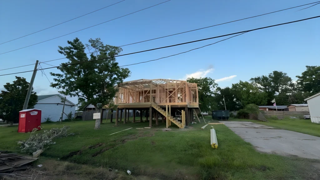 Elevated Deck Subfloor Perspective View