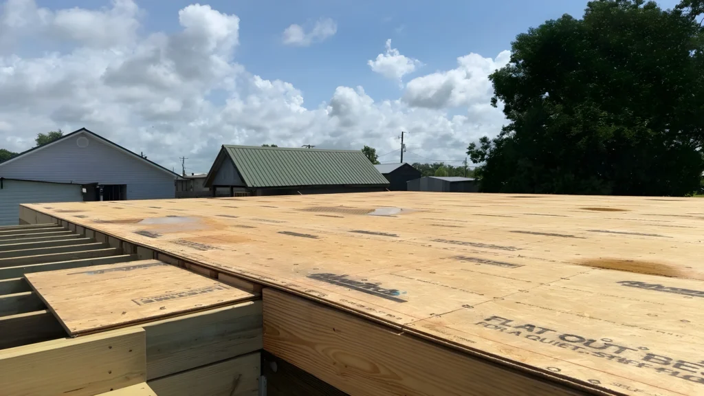 Elevated Deck Subfloor Wide View